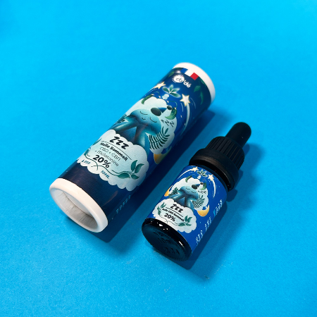 Frasco de aceite de CBD para dormir