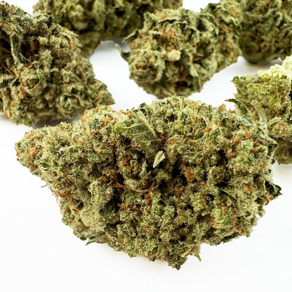 Lemon Meringue — CBD květy, makro 4